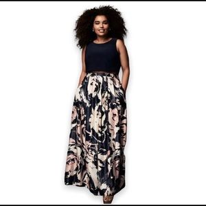 Laura Plus size 14 faux two piece